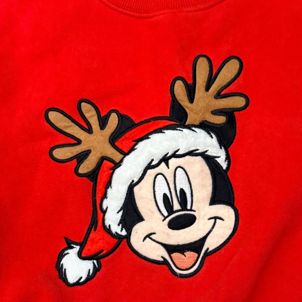Disney Thick Mickey Mouse Christmas Sweatshirt - Picture 4 of 6